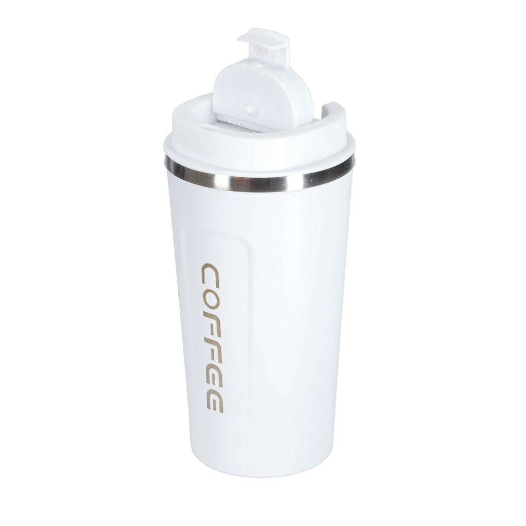 Viedā ceļojumu termokrūze ar LED displeju, balta, 500ml 