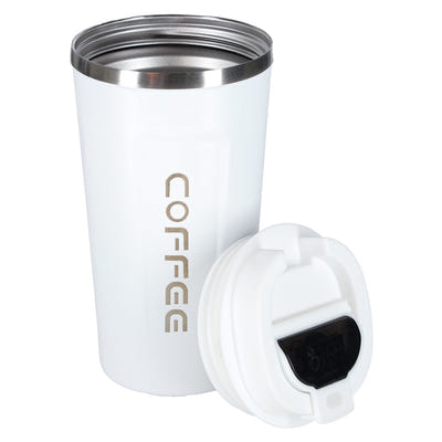 Viedā ceļojumu termokrūze ar LED displeju, balta, 500ml 