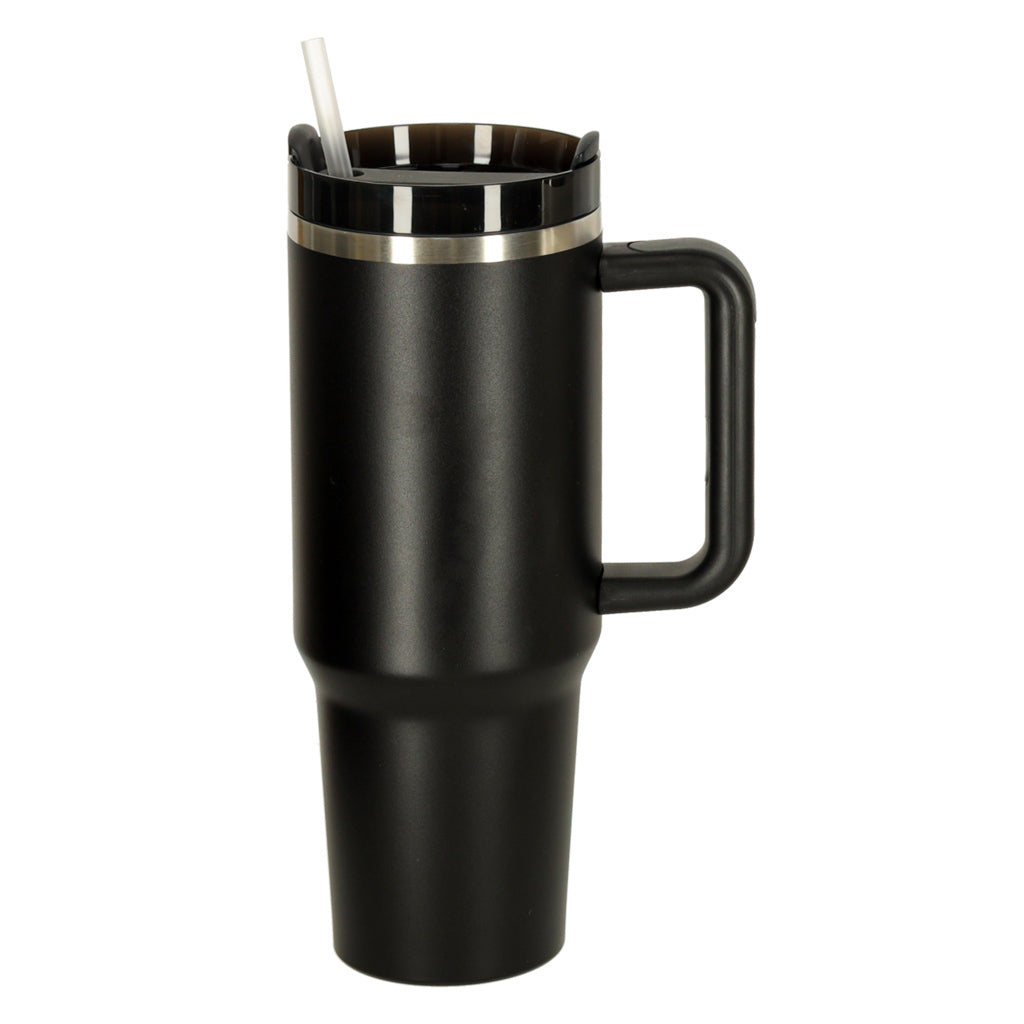 Termokrūze ar rokturi, melna, 1200ml