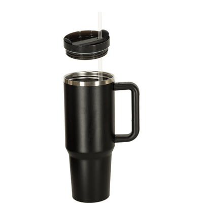 Termokrūze ar rokturi, melna, 1200ml 