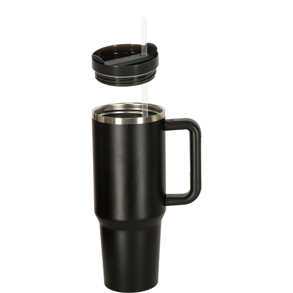Termokrūze ar rokturi, melna, 1200ml 