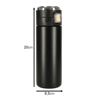 Termoss ar iemuti un LED displeju, melna, 350ml 