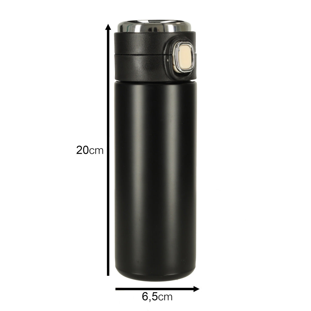 Termoss ar iemuti un LED displeju, melna, 350ml