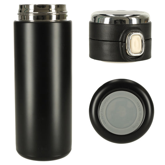 Termoss ar iemuti un LED displeju, melna, 350ml