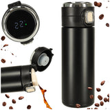 Termoss ar iemuti un LED displeju, melna, 350ml