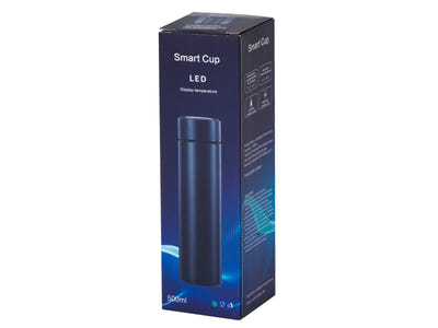 Viedais termoss ar LED displeju, melna, 500ml Viedais termoss ar LED displeju, melns, 500ml