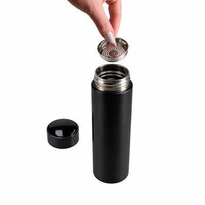 Viedais termoss ar LED displeju, melna, 500ml Viedais termoss ar LED displeju, melns, 500ml