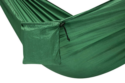 Ceļojumu un tūrisma šūpuļtīkls, hammoks, 270 cm, zaļš 