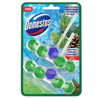 Tualetes bloks ar priežu aromātu, Domestos, 2x50g