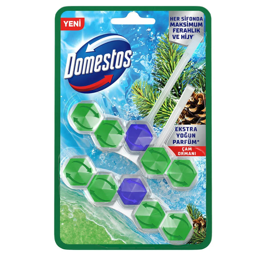 Tualetes bloks ar priežu aromātu, Domestos, 2x50g
