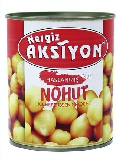 Vārīti turku zirņi (aunazirņi), Nergiz Aksiyon, 800g