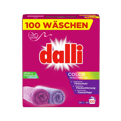 Veļas pulveris krāsainiem audumiem, Dalli color, 100 mazgāšanas reizēm