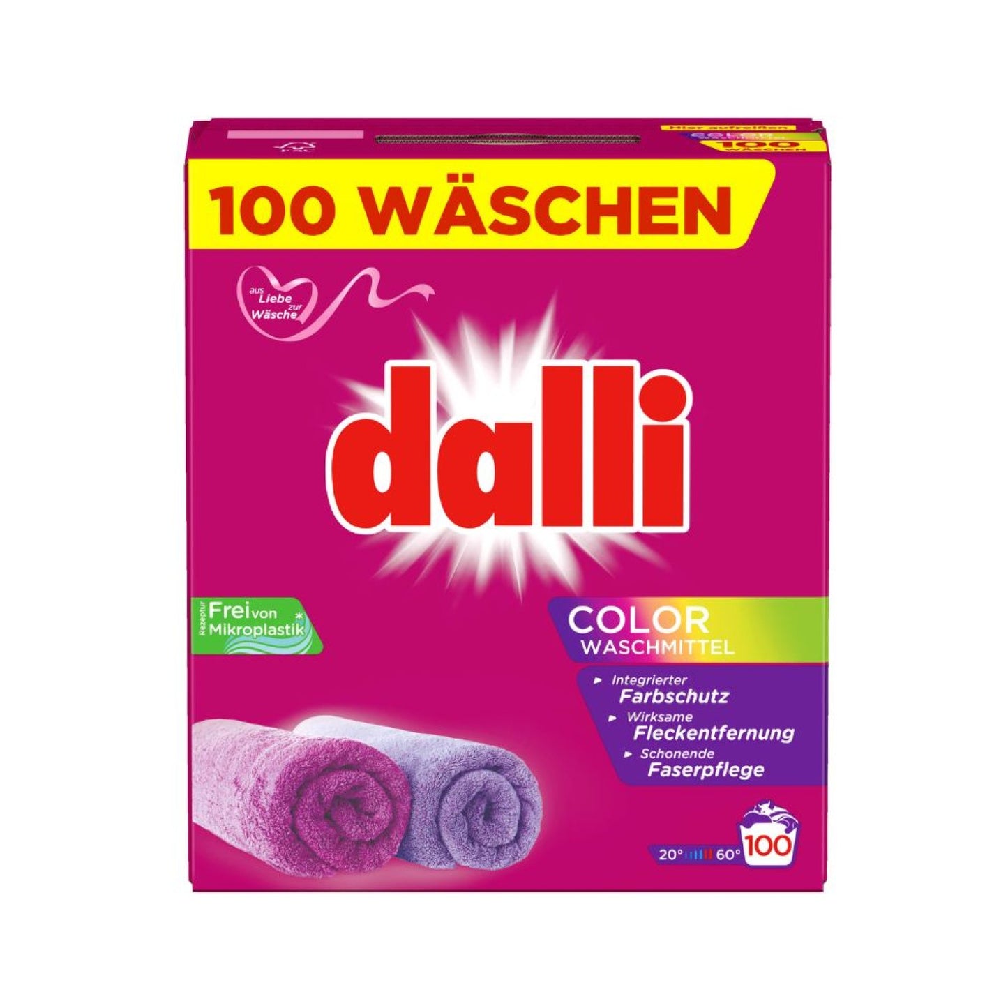 Veļas pulveris krāsainiem audumiem, Dalli color, 6.5 kg