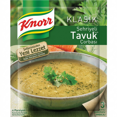 Vistas zupa ar nūdelēm, Şehriyeli Tavuk Çorbası, Knorr, 65g