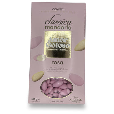 Amor Goloso Rožinė Migdolų dražė, be glitimo 500g