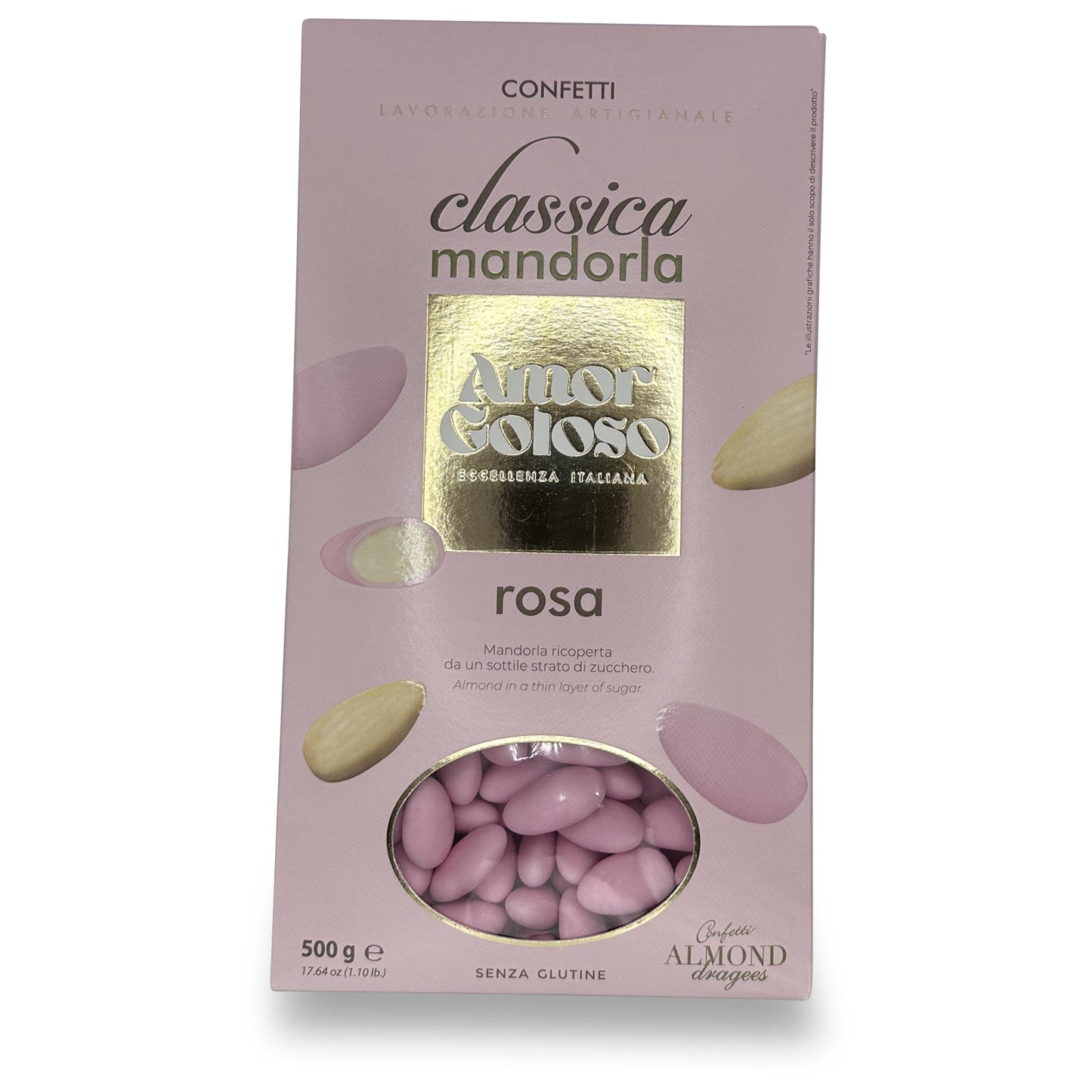 Amor Goloso Rosa Mandeļu dražejas, gluten free 500g