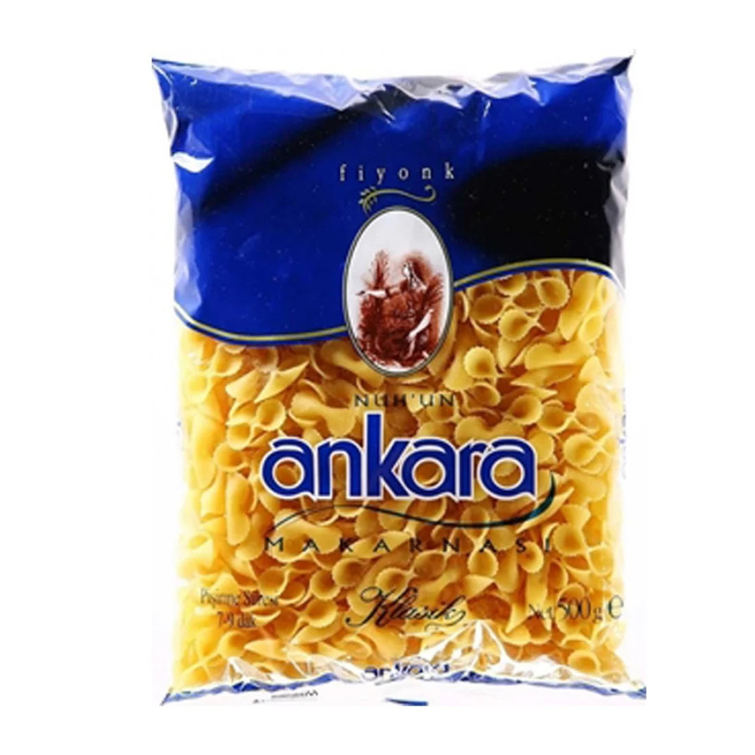 Ankara, Fiyonk, Taurenīšu formas makaroni, 500g – Turku Kārums