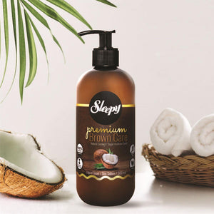 Premium Brown Care argāna, mandeļu un kokosrieksta roku ziepes 500ml