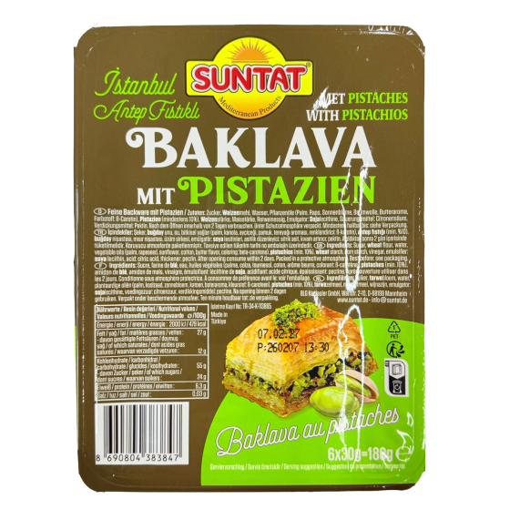 Baklava ar pistācijām, SUNTAT, 180g Baklava ar pistācijām, SUNTAT, 180g