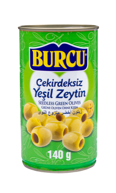 Burcu žaliosios alyvuogės be kauliukų 140g