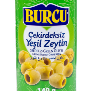 Burcu zaļās olīvas bez kauliņiem 140g