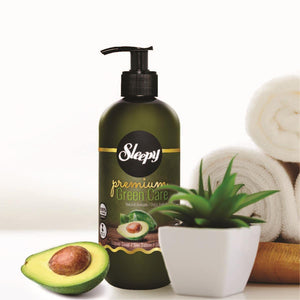 Premium Green Care dababīga avokādo, salvijas un alojas roku ziepes 500ml