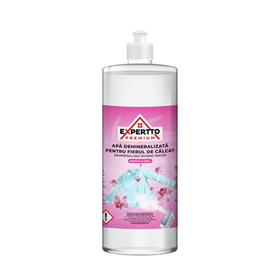 Demineralizēts veļas gludināšanas ūdens ar ziedu aromātu, EXPERTTO FORTE, 1L