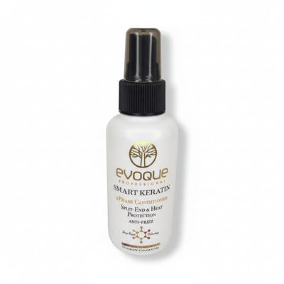 EVOQUE PROFESSIONAL SMART KERATIN ANTI FRIZZ, divfāžu pret pūkošanās kondicionieris, ceļojumu izmērs, 100ml
