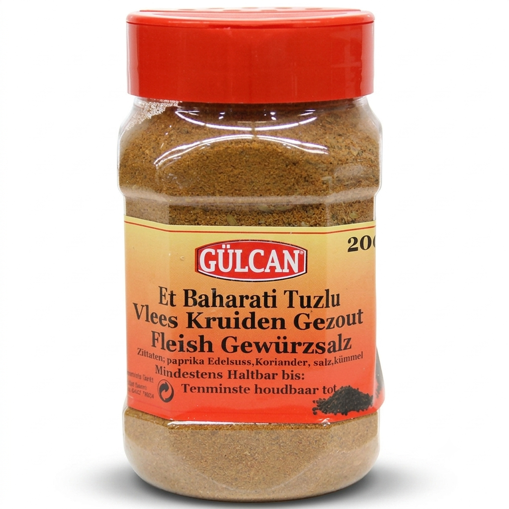 Gaļas garšvielu maisījums ar sāli, Gülcan Baharat, 200g 
