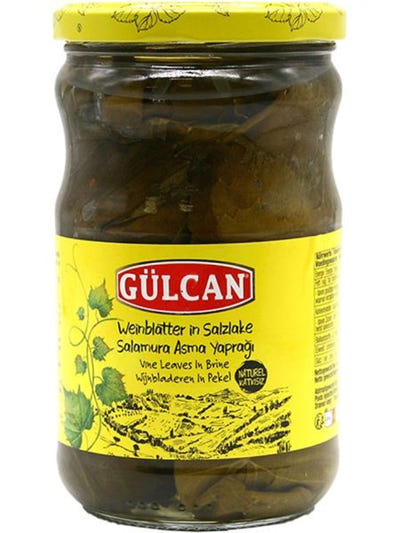 Gülcan, sālītas vīnogu lapas, 650g