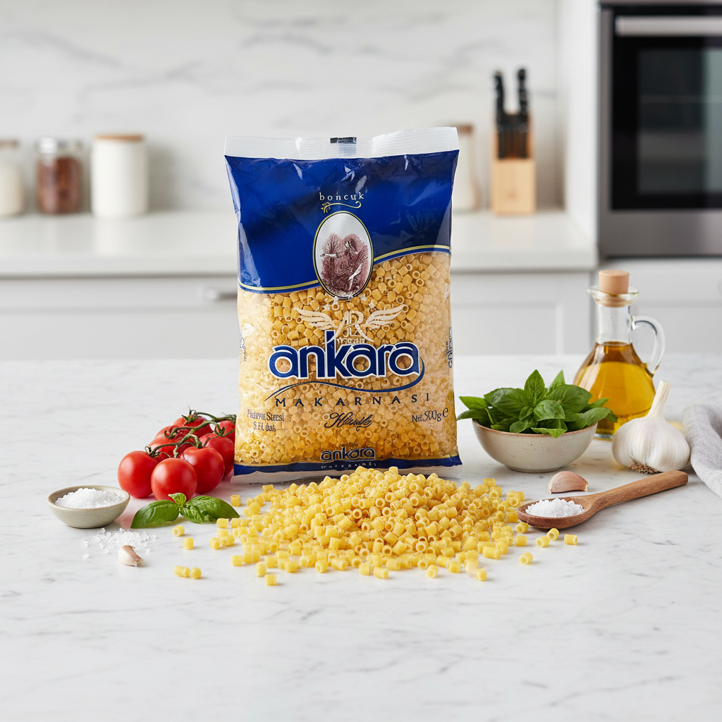 Ankara nūdeļu pasta Ditalini 500g Ankara Ditalini pasta 500g ar itāļu sastāvdaļām