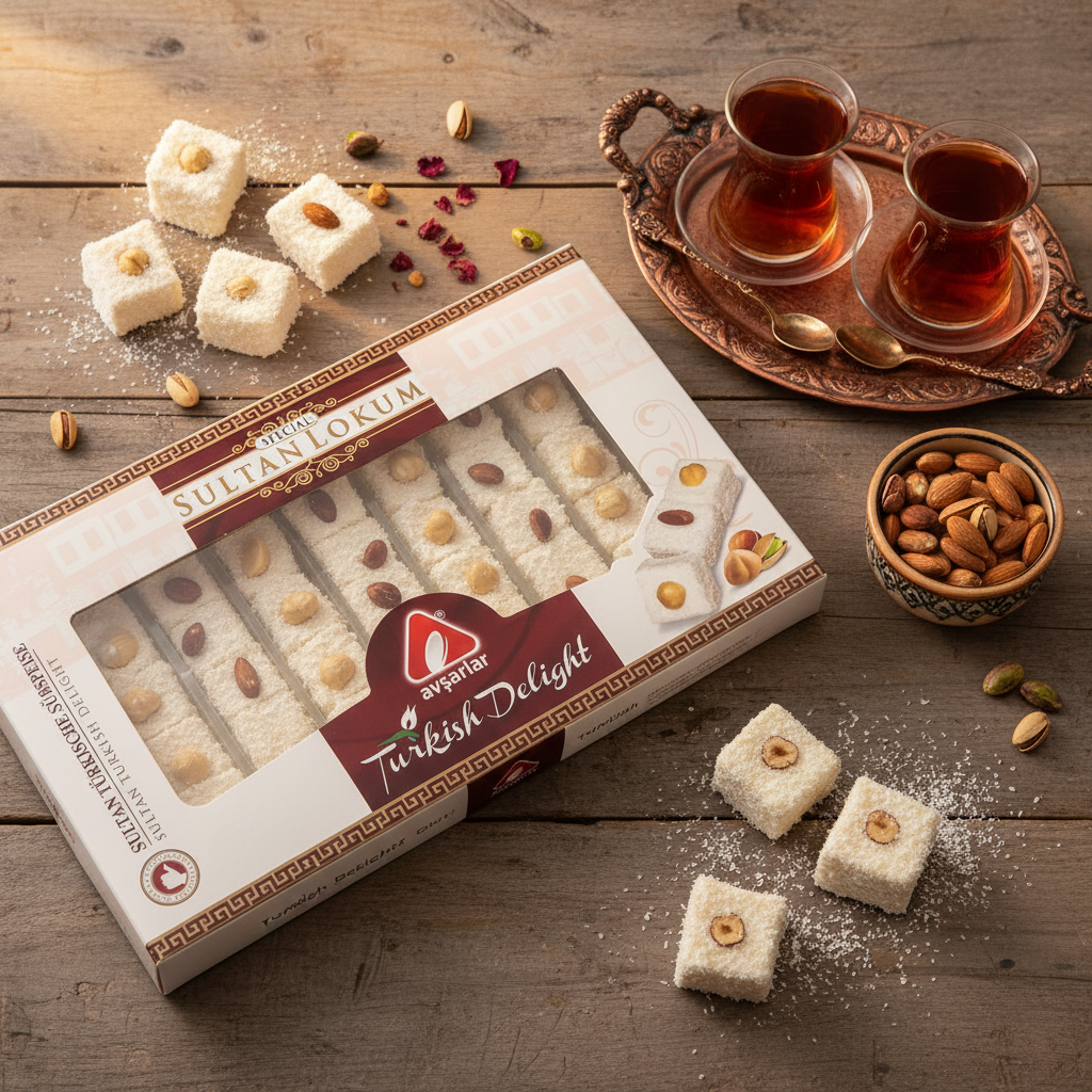 Avşarlar Özel Sultan Türk Lokumu 350g Avşarlar Sultan lokum Türk çayı lifestyle