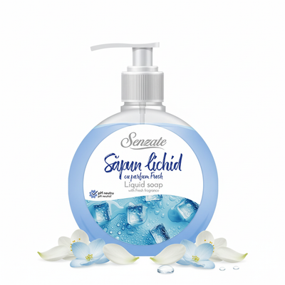 SENZATE šķidrās ziepes ar svaigu aromātu 500ml, minimāls produkta attēls