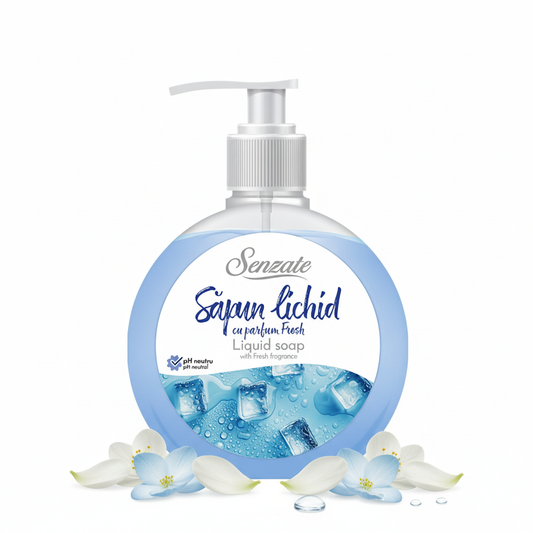 SENZATE šķidrās ziepes ar svaigu aromātu 500ml, minimāls produkta attēls