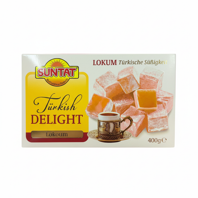 Lokum ar vaniļas garšu, SUNTAT, 400 g SUNTAT vaniļas lokum 400g beyaz zemin e-ticaret
