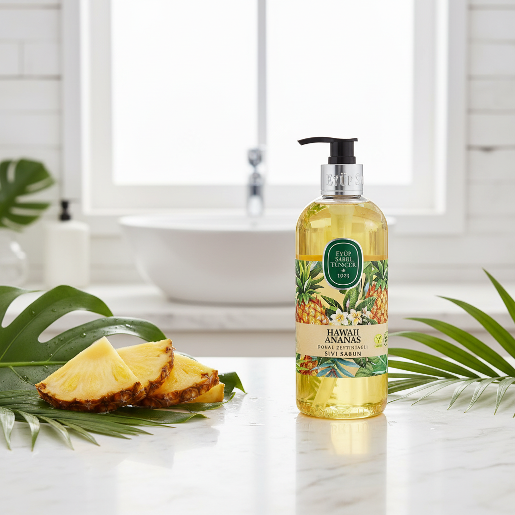 Eyup Sabri Tuncer dabīgās olīveļļas roku ziepes ar Havajas ananāsa aromātu