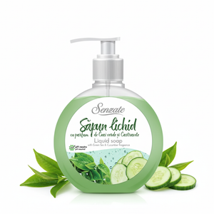 Šķidrās ziepes ar zaļās tējas un gurķu aromātu, SENZATE, 500ml