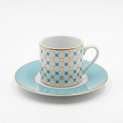 Porcelāna kafijas tasīte ar apakštasīti, Kütahya Porselen, Rüya 