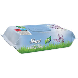 Mitrās salvetes (bērnu), Sleepy, lavandas(80 gab)