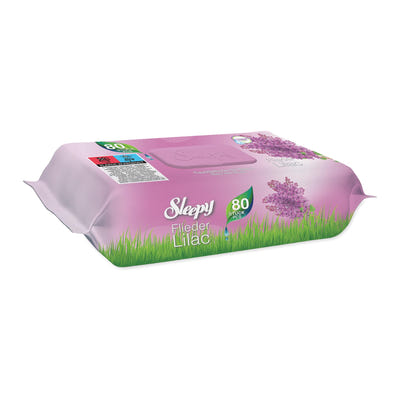 Drėgnos servetėlės (kūdikiams), Sleepy, alyvinės (80 vnt.)