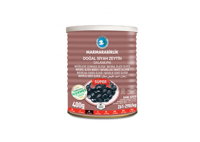 Marmarabirlik "Süper" siyah zeytinler, M boy 400g