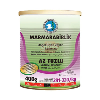 Marmarabirlik žaliosios alyvuogės, S dydis (mažiau sūdyta) 400g