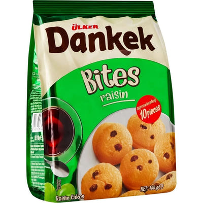 Mini kēksiņi ar rozīnēm, DANKEK, Ulker, 10gab., 100g