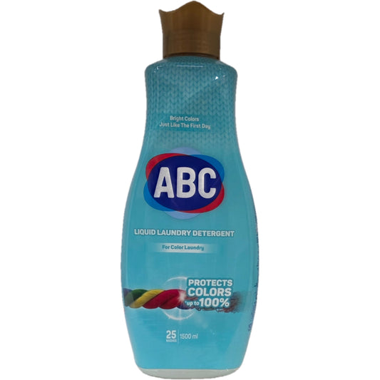 ABC, krāsainu audumu veļas mazgāšanas līdzeklis, 1,5 l, 25 mazgāšanas reizēm