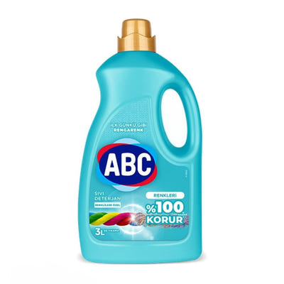 ABC, krāsainu audumu veļas mazgāšanas līdzeklis, 3l, 50 mazgāšanas reizēm 