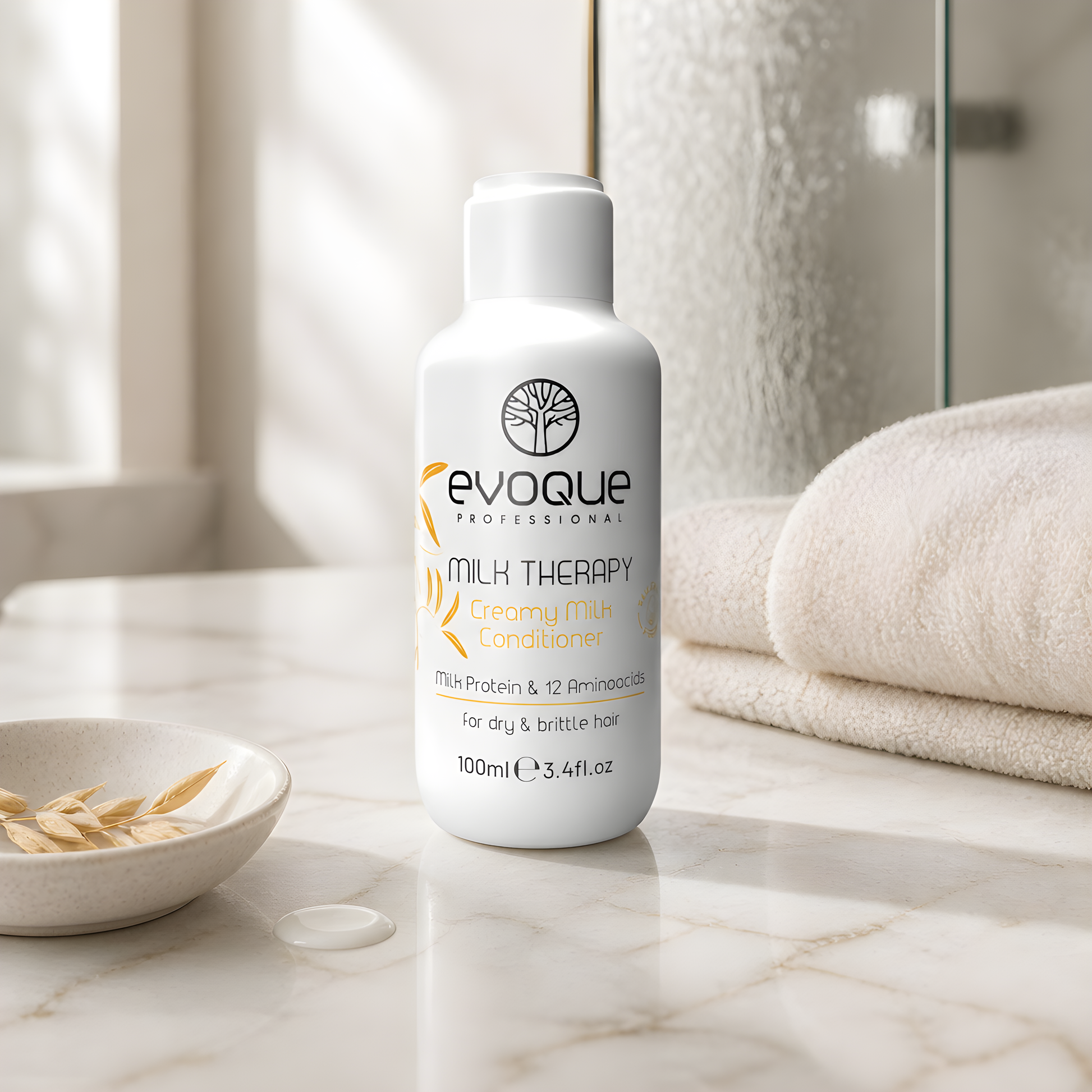 EVOQUE PROFESSIONAL MILK THERAPY, krēmveida piena kondicionieris, ceļojumu izmērs, 100ml 