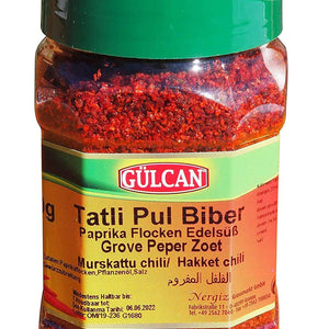 Gülcan saldā čili piparu garšviela, pārslās 180g