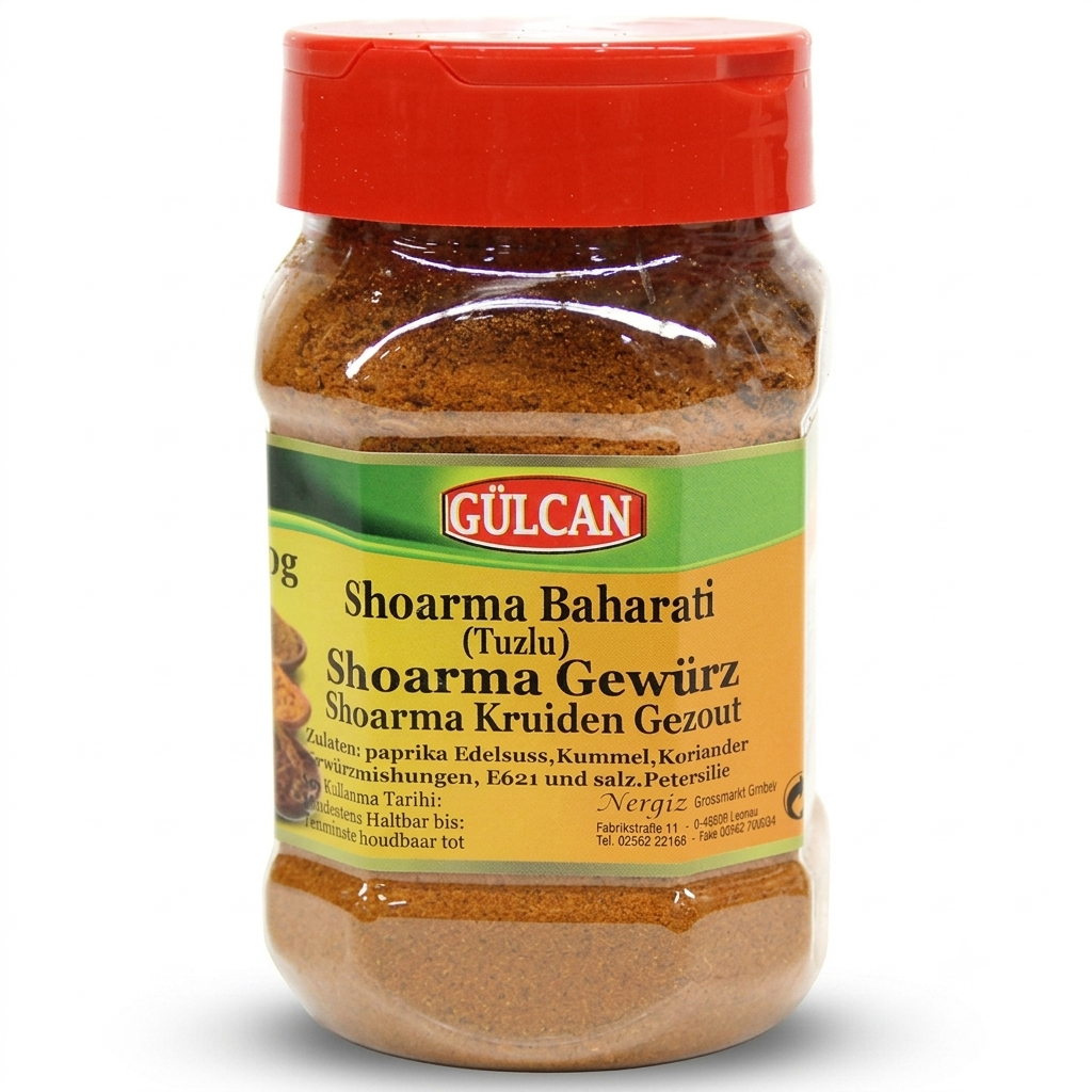 Šaurmas garšvielu maisījums ar sāli, Gülcan Baharat, 250g 