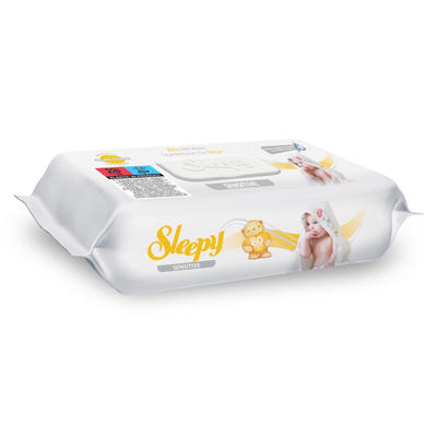Drėgnos servetėlės (kūdikiams), Sleepy, sensitive (jautriai odai) (80 vnt)