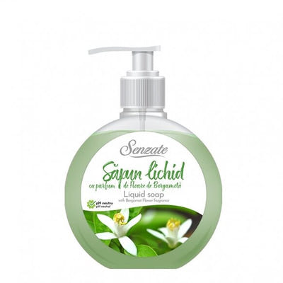 Šķidrās ziepes ar bergamotes zieda aromātu, SENZATE, 500ml 